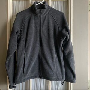 Columbia Charcoal Zip-Up Fleece Jacket